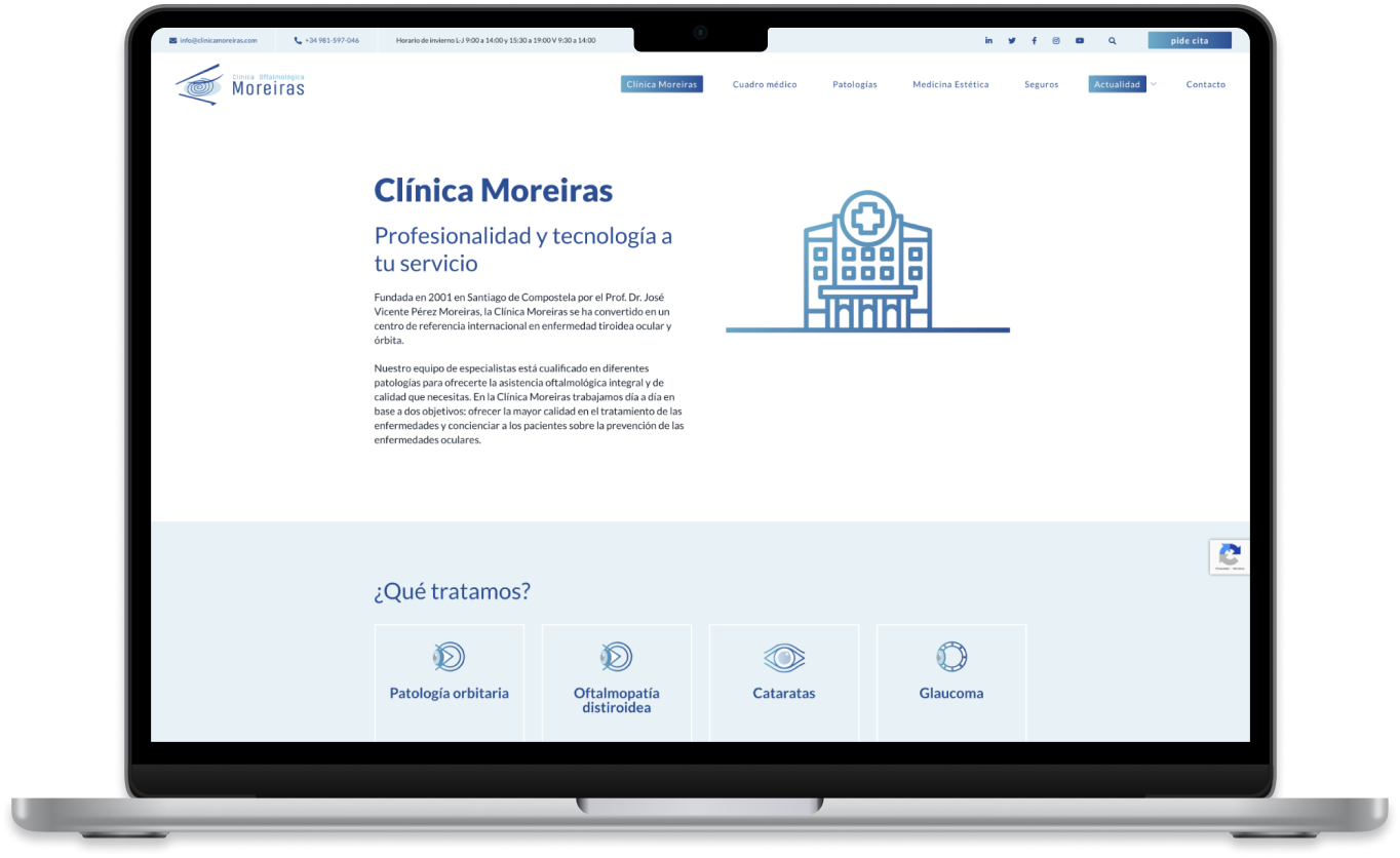 Clínica Moreiras web